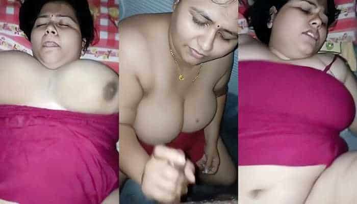 Xvideos Big boobs desi wife late night hard sex and handjob mms full videos